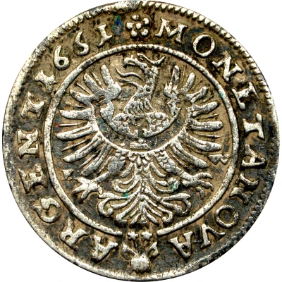 3 Kreuzers - Ludwig IV back