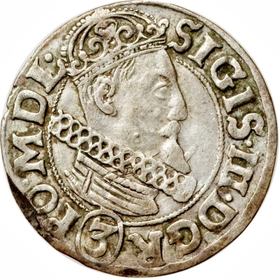 3 Krucierze - Sigismund III Vasa Kraków front