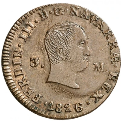 3 Maravedis - Ferdinand VII front