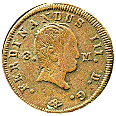 3 Maravedis - Ferdinand VII front