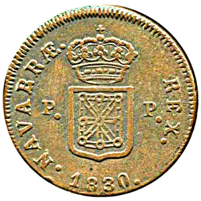 3 Maravedis - Ferdinand VII back