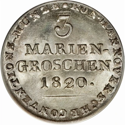 3 Mariengroschen - George III back