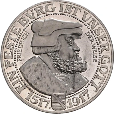 3 Mark - Frederick August III front