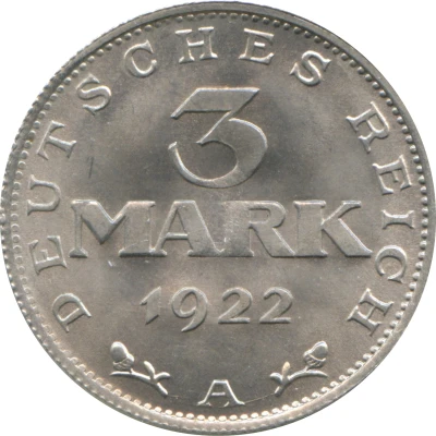 3 Mark Weimar Constitution back