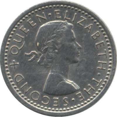 3 Pence - Elizabeth II 1st portrait front