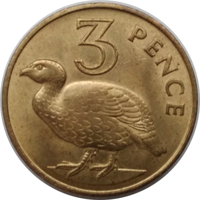 3 Pence - Elizabeth II 2nd portrait back