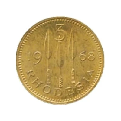 3 Pence - Elizabeth II Brass Pattern back