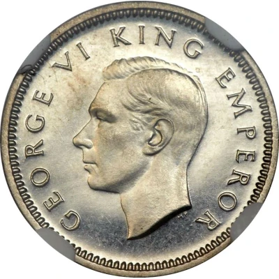 3 Pence - George VI 2nd type front