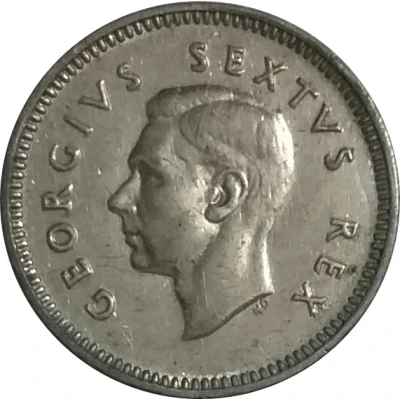 3 Pence - George VI Sextus Rex front