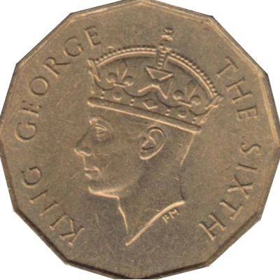 3 Pence - George VI front