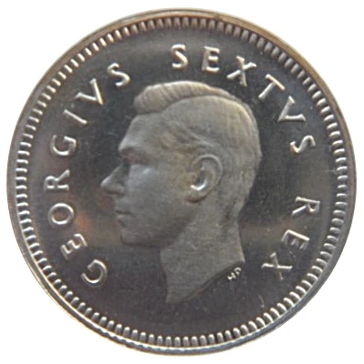 3 Pence - George VI front