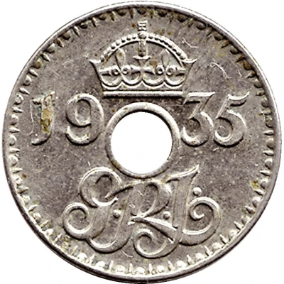 3 Pence - George V front