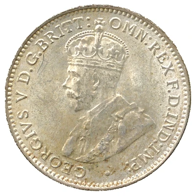 3 Pence - George V front