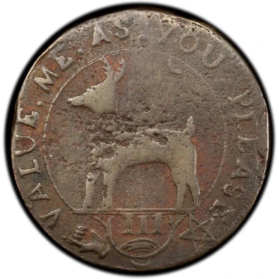 3 Pence - Higley Copper With Deer front