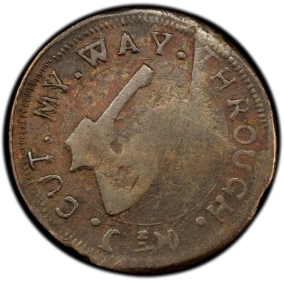 3 Pence - Higley Copper With Deer back