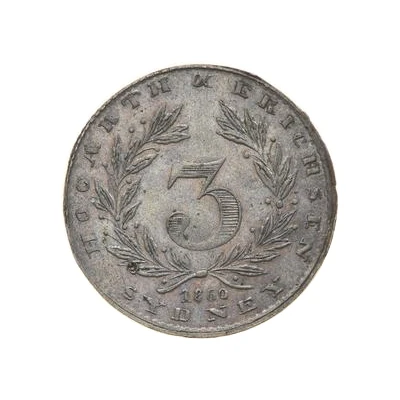 3 Pence - Hogarth, Erichsen and Co Sydney; New South Wales front