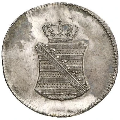 3 Pfennige - Frederick August I Silver pattern strike front