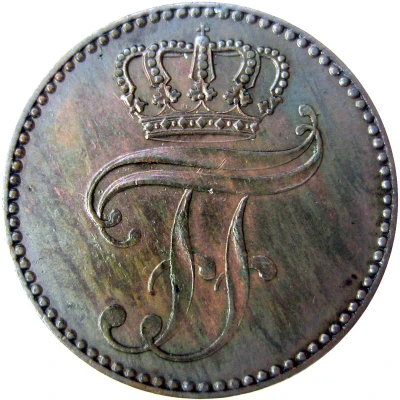 3 Pfennige - Frederick Francis II front