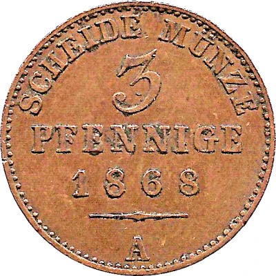 3 Pfennige - Henry XIV back