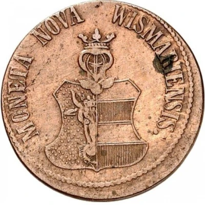 3 Pfennigs - Frederick Francis II Wismar front