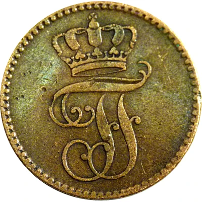 3 Pfennigs - Frederick Francis II front