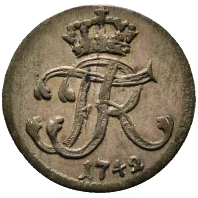 3 Pfennigs - Frederick II front