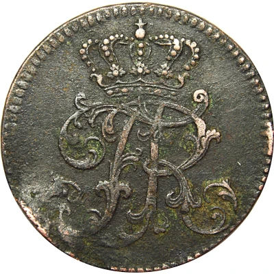 3 Pfennigs - Frederick II front