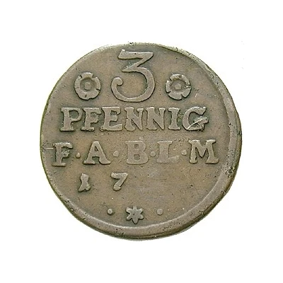 3 Pfenning - Victor II Frederick back