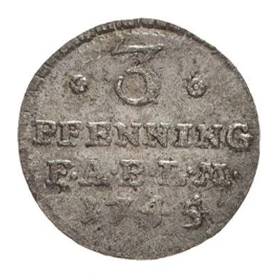 3 Pfenning - Victor II Frederick back