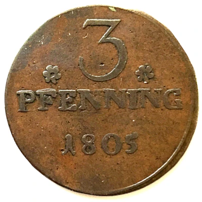 3 Pfenning back