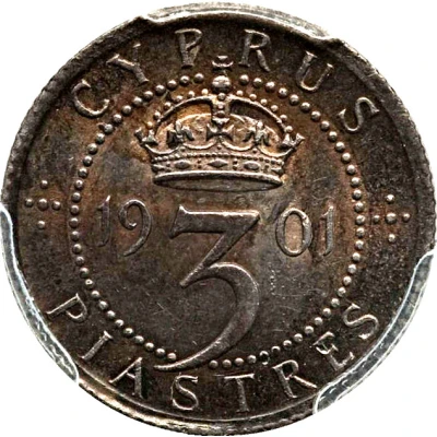 3 Piastres - Victoria back