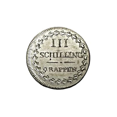 3 Schillings / 9 Rappen back