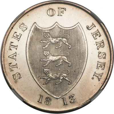 3 Shillings Bank Token front