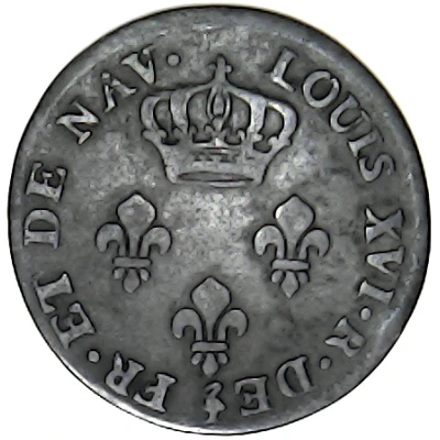 3 Sous Louis XVI front