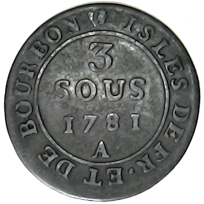 3 Sous Louis XVI back