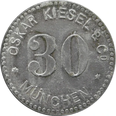 30 Pfennigs - München (Oskar Kiesel and Cº) ND front