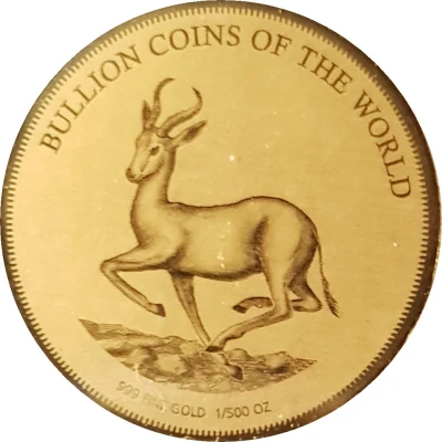 3000 Francs CFA African Springbok back