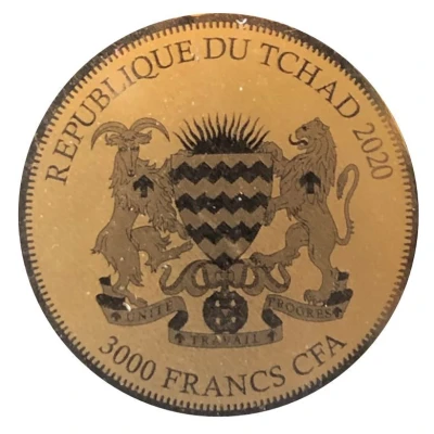 3000 Francs CFA African Springbok front