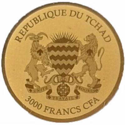 3000 Francs CFA Charlemagne ND front