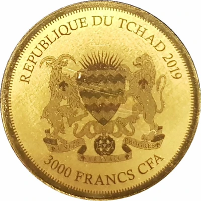 3000 Francs CFA Maple Leaf front