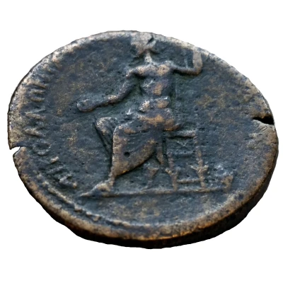 Æ34 - Marcus Aurelius Zeus seated, Apollonia Mordiaeum, Pisidia back