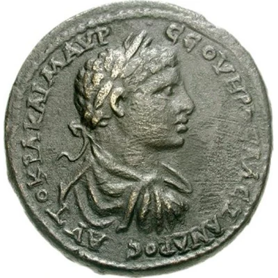 Æ38 - Severus Alexander ΕΠΙ ϹΤΡΑ ΑΥΡ Κ ΑΝΤΑΝΔΡΙΩΝ front