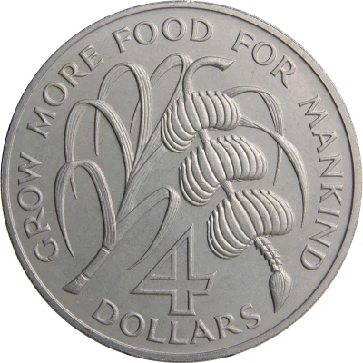 4 Dollars - Elizabeth II FAO back