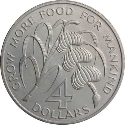 4 Dollars - Elizabeth II FAO back