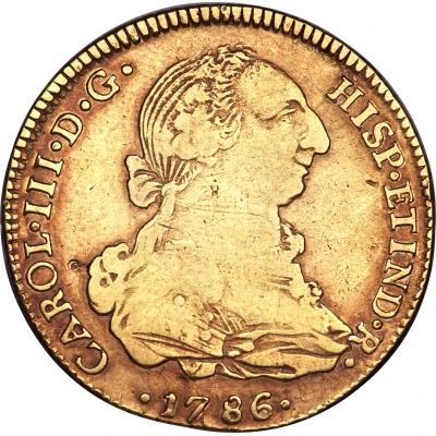 4 Escudos - Charles III front