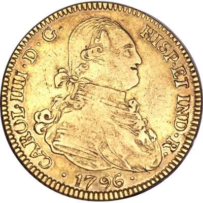 4 Escudos - Charles IV front