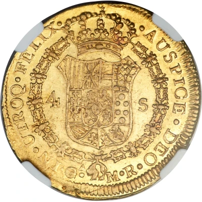 4 Escudos - Ferdinand VII Guadalajara - Royalist Coinage back