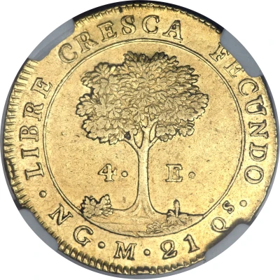 4 Escudos Guatemala back