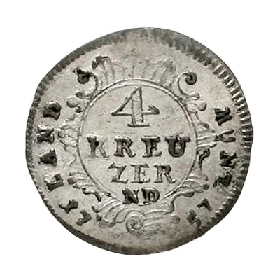 4 Kreuzers - Adalbert II of Walderdorff back