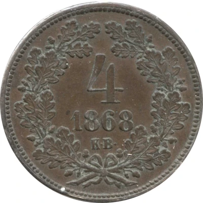 4 Kreuzers - Francis Joseph I back